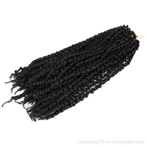 Crochet braids hair extension passion twist synthetic attachments hair pre twisted passion twist crochet hair